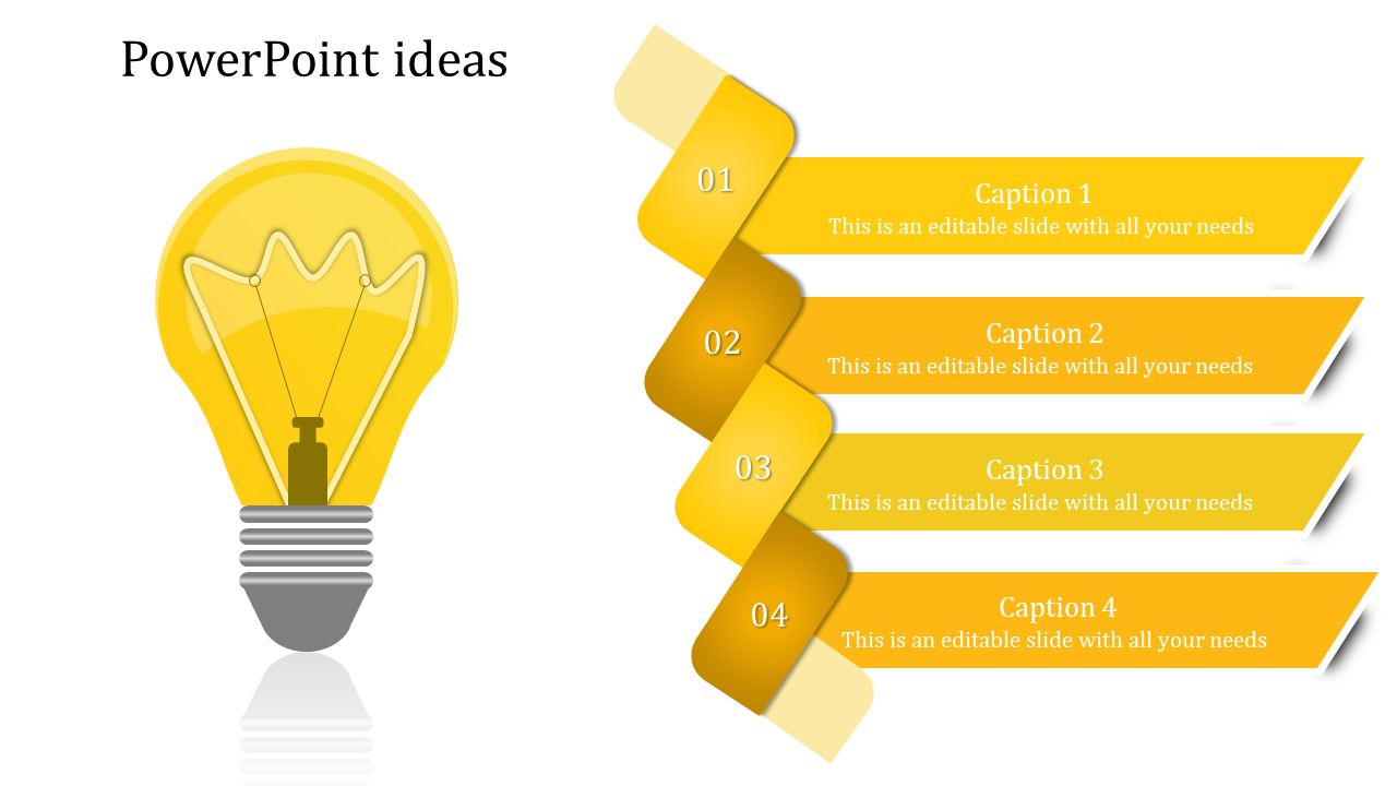Free - Stunning PowerPoint Ideas Slide Template PPT Designs